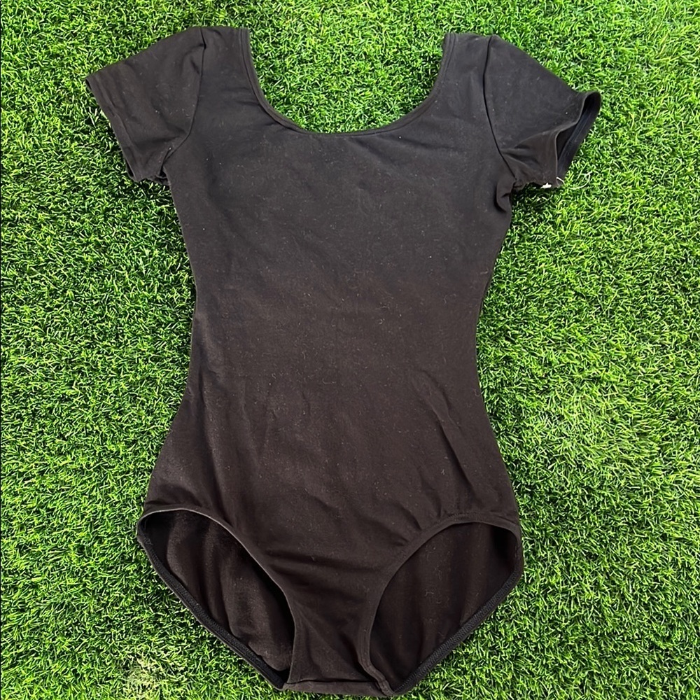 CAPEZIO Black Kids Dance Leotard size small